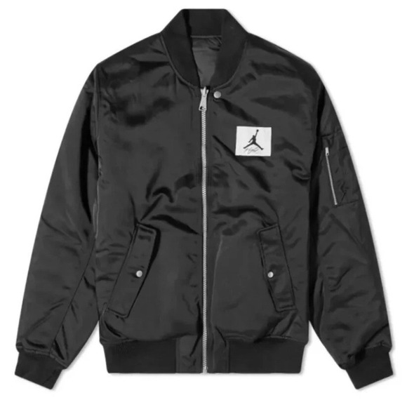 Jordan Jackets & Blazers - Air Jordan Reversible Varsity Jacket Black Coat Puffy 2XL DQ7344-010